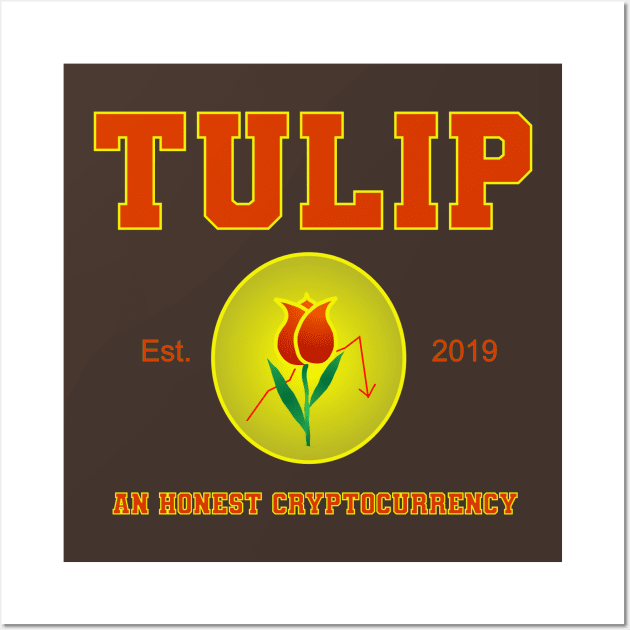 Tulip Cryptocurrency Wall Art by MadmanDesigns